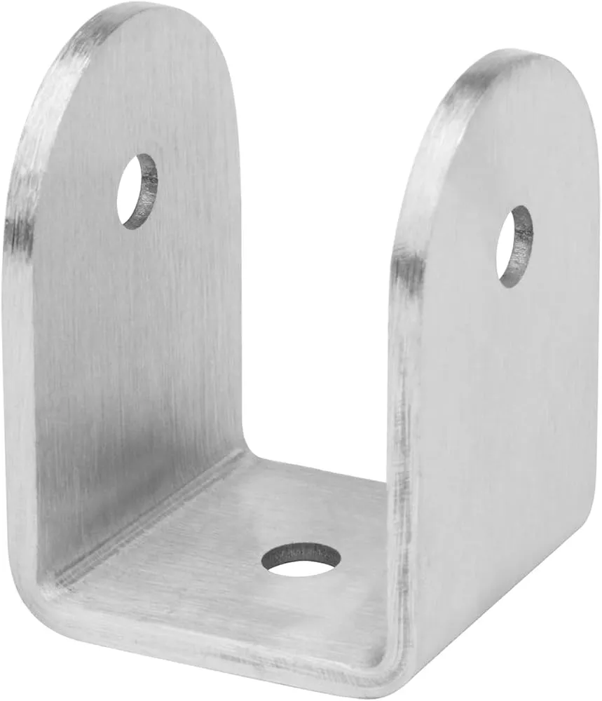 U-shaped metal brackets bent, formed and machined by Arnav Engineers